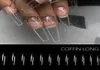 240pcsbag gel x Système d'extension des ongles couverture complète sculptée claire stiletto cercueil faux ongles