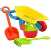 4 pieces/set of childrens beach toys childrens pretend to play beach toy set with a water cart can be used for boys and girls to shovel and rake water for fun 240424