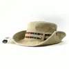 Designer Cappelli da pescatore di pescatori di lussuoso Fashirman per donna Cappello a secchio largo brim western cowboy in stile estate da sole viscere cappello da spiaggia per la spiaggia di viaggio traspirante all'aperto