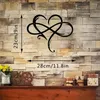 Garden Decorations Infinity Heart Metal Wall Art - Elegant Love Symbol Decor For Indoor/Outdoor Suitable Weddings