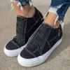 Fitnessschuhe Frauen flache Leinwand Frühling Herbst Vulkanisieren Sneaker -Knöchelseite Reißverschluss High Top Damen