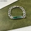 Braccialetti di fascino 925 bracciale argento sterling due g di design di lusso Bracciale designer perline di gioielli nera smalto verde smalto per alumello di maiale braccialetti valentino da giorno