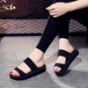 Sandalen Eva Slipper Damen Fersenplattform 9cm weiche schwarze Farbe Ladies Moderutschen Dicke Sohle Sommerschuhe Frau Flip Flops 240428 614