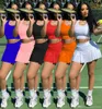 Ubrania projektantów kobiet 2021 sukienki moda swobodny seksowny solidny styl klubu nocnego Slim Sport Kamizel