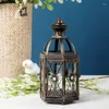 Candele per candele Holder European Lantern Lanterne Glassata Cangoli anticonente Candelabra Candelabra