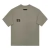 ES Yoga T-shirt Zomer Zaggy Zaggy shirt met korte mouwen Crew Neck Casual Loose Reflective Fitness Sports Sweattops voor mannen en vrouwelijke koppels Letter Logo Trendy merk Shorts