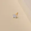 Stift Ohrringe winzige Sterne für Frauen Trend 2024 Zirkon Weiß Gold Farbe Tragus Piercing Ohrzubehör Knorpel Schmuck E372