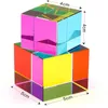 Color Cube Crystal Prism Desktop Toy Ornament Kbxlife смешанный куб для обучения украшения дома 240430