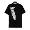 5A 2024 MENS DESIGNER T SHIRT V LOGO FREWER LETTERBETT TEES Big V Men Women 3d Short Sleeve Hip Hop Style Black White Orange T-shirts Tees Size S-XL 0025