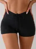 Women's Swimwear High-waisted Boxer Briefs Front Waistband Pleated Bikini