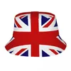 Berets Headwear British Flag Union Jack Merchandise Bucket Hats Sun Hat UK Groot -Brittannië Verenigd Koninkrijk Bob Fishing