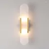 Настенная лампа современная минималистская овальная мраморная шеста