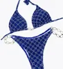24ss bikini designer swimsuit top swimwear womens bathing suit holiday seaside neck tie swim wear bikinis size S-XL