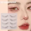 20PAIRS Ciglia false naturali a mano sottile a mano fatta per ciglia più leggere Cosplay coreano Fashion Wispy Extension Strumenti di trucco 240426 240426