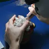 20 -миллиметровое сбивание вниз багет с бриллиантовой кубинской цепью vvs moissanite link в 925 серебряных рэперов ожерелье для мужчин
