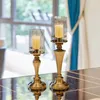 Candele 2 pezzi Candelabra vetro retrò candelabelle per tè porta da tè per evento regalo per matrimoni a lume di candela l s