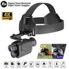 Ziyouhunight Vision Casque de chasse monoculaire FHD 4K vidéo infrarouge caméra Coadworn Night Vision NV8260 400M 240428