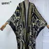 Kimono African Wommen Boho Print Dress Plage Portez des tenues de vacances sexy élégantes pour femmes vestidos