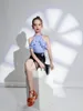 Bühnenbekleidung Sommer Latin Tanzpraxis Anzug Tochter Kinder High-End Quasten Performance Kostüm