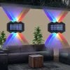 Décorations Nouvelles lampes murales solaires LED LUMIÈRES SOLAR