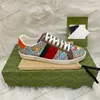 Designer Männer Frauen Sneaker Freizeitschuhe Top -Qualität Leder -Sneaker Stickstreifen Stickes Schuhsporttrainer