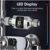 BADTUB -kranen douchekop Watertemperatuurmonitor Elektriciteit LED Home Display Meter Baden Thermomet F8H6 Drop Delive HomeinSee Dhlrk