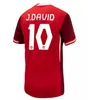 2024 Canada Soccer Jerseys DAVIES maillots de futol 24 25 J. DAVID LARIN EUSTAQUIO football shirts 2025 home away BUCHANAN LARYEA SINCLAIR men kids uniforms