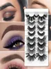 8 estilos cílios de vison faux para maquiagem de maquiagem made mada espessa espessa falsa crueldade reutilizável fofo fofo 5d lashes de olho falso9755158