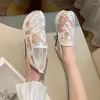 Scarpe casual Altezza del cuneo di lusso femminile aumentando 2024 Sneaker traspiranti con paillettes primaverile