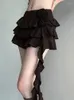 Jupes jupe plissée Summer 2024 sexy sweet streetwear fashion appliques mini solide feme élégante décontractée