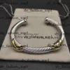 Dy Designer Bracelet de luxe de haute qualité David Yurma Bracelet Bijoux Bracelet Simple and Elegant Popular Twisted Ring David Bracelet 102