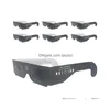 Lunettes 3D 500 x papier d'éclipse solaire total pour le cadre de visualisation Protégez vos yeux de la maison électronique de livraison de gouttes 231025 O DHTFK