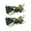 Flores decorativas 2pcs Flor artificial Via videira simulada Morning Vine Glory Fake Plastic H0R7