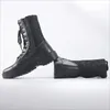 Oryginalne skórzane męskie buty taktyczne Buty na zewnątrz bojowe bojowe buty turystyczne Wysokie botas buty robocze 240429