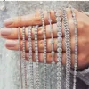 20 Gioielli di lusso scintillanti in stile 925 Sterling Sterling Multi -Shape White Topaz Cz Diamond Gemstones Bracciale per matrimoni per amante GIF 212H