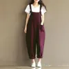 Fashion Women Girls Losse Solid Jumpsuit Riem Harembroek Dames Algemene broek Casual Playsuits Plus Size S-5XL 240429