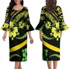 Partykleider kundenspezifische Frauenkleidekunst Muster Stammesstamme Ethnischer Stil Polynesischer Bankett Hochqualität 2024