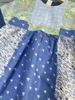 Faleta para bebés Diseños de empalme múltiples estampados Tamaño de vestimenta de princesa 100-160 cm Ropa de diseño para niños Partydress 24 abril