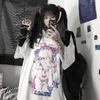 Kawaii Girly-Heart Geste T-Shirt süßer Anime Cartoon Print Kurzarm Tees Y2K Harajuku Damenmodie Streetwear Shirts 240429