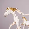 Statue indiana in resina di scultura di cavalli decorazioni per la casa figurine per animali desktop 240427