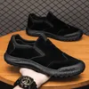 New men's shoes breathable labor protection shoes men's low cut waterproof anti slip wear-resistant one footed lazy outdoor work shoes
