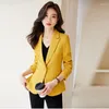 Damespakken mode formele blazer vrouwen lente herfstjas 2024 Koreaanse jas met lange mouwen kantoor dames casual jassen vrouwelijke bovenkleding
