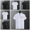 5a 2024 Herren Polo -Hemd Designer Polos -Hemden für Mann Modefokus Stickerei Schlange Strumpfband Druckmuster Kleidung Kleidung Tee schwarze Weiße Herren T -Shirt 09