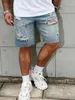 Modeheren gescheurd korte jeans merk kleding Bermuda zomer katoen shorts ademende denim streetwear shorts man 240429