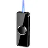 Figet spinner bleu flamme torche plus léger iatable butane à vent sans gaz plus léger
