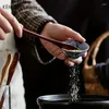 Cucchiai 4pcs giapponese cucchiaio in legno che mescola insalata di riso manico lungo dessert condimento di zucchero tavoli da cucina utensili da cucina