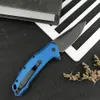 KS 1776 NBBW Link Assisted Flipper Tactical Folding Knife 8Cr13Mov Clip Point Blade Aluminium Blue Handgreep Rescue Survival Portable Pocket Knife KS 1369 7550