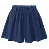 Frauen Shorts Plus Size Wide Bein Culottes Elastic Taille Plissee Falten Sie koreanische Y2K Jogger Sporty Mini M-4xl