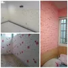 10pcs 7770cm Adesivos de parede 3D Decoração de tijolos falsos Decoração de casa Impermeável Sala de estar Auto -adesivo 240429