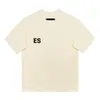 ES ioga camiseta de verão Summer Bagggy Shorve Slaive Crew pescoço casual solto refletivo esportes de moletom para homens e mulheres logotipo de carta de cartas da moda da marca